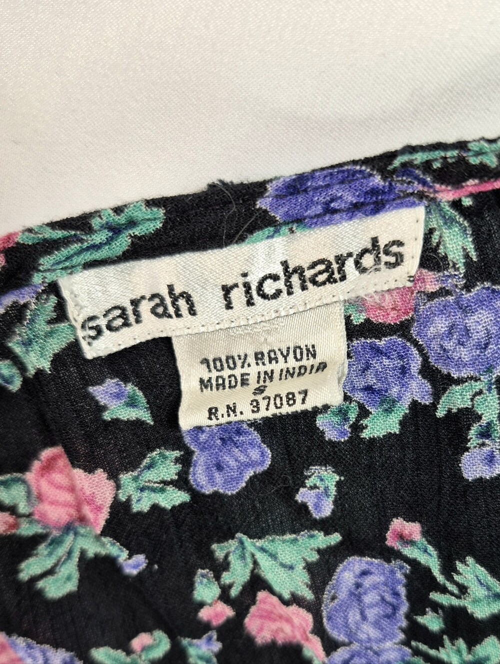 VTG Sarah Richards Floral Button Front Maxi Dress S. Cottagecore Fairycore Rare - Picture 2 of 9
